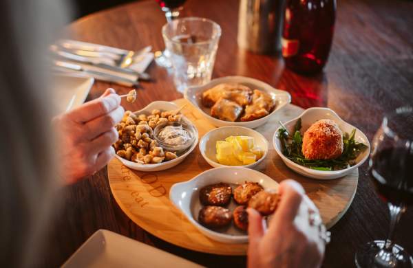 A table of food
