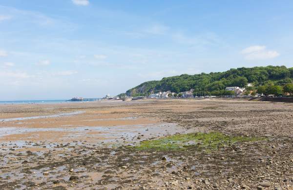 Swansea Beach with Mumbles in the distance