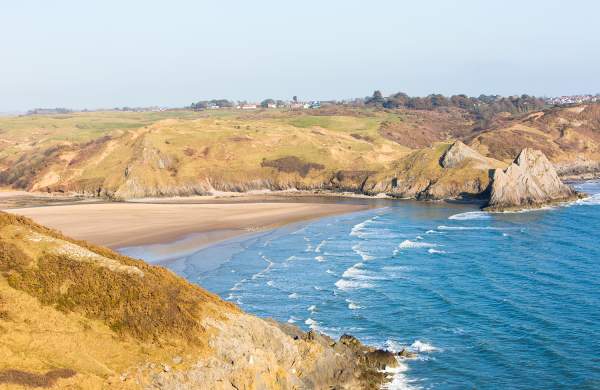 Three cliffs bay