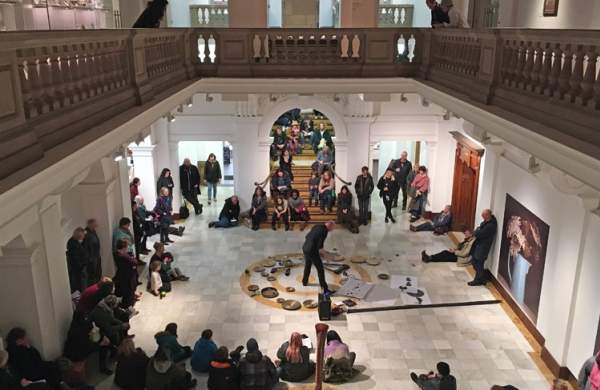 interactive art display at the Glynn Vivian Art Gallery