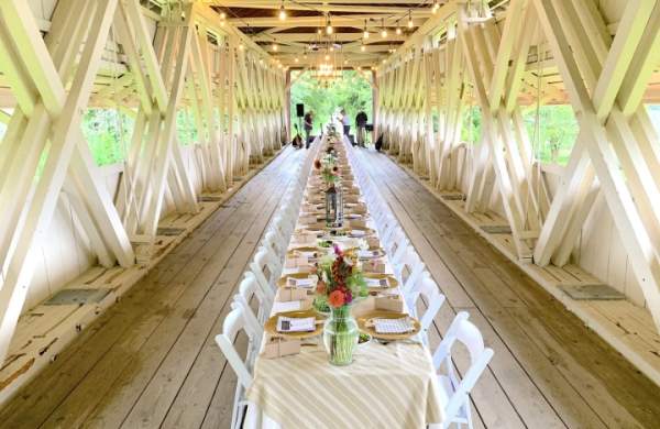 Dine on a Covered Bridge