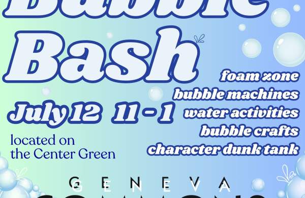 Bubble Bash at Geneva Commons