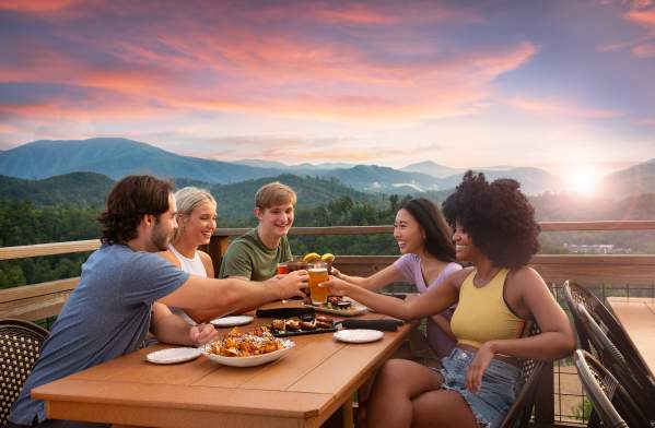 Dining at Anakeesta sunset