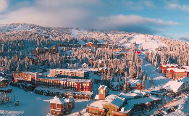 Big White Ski Resort Village - Aerial