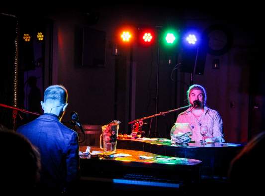 Dueling Pianos at the Adirondack Winery