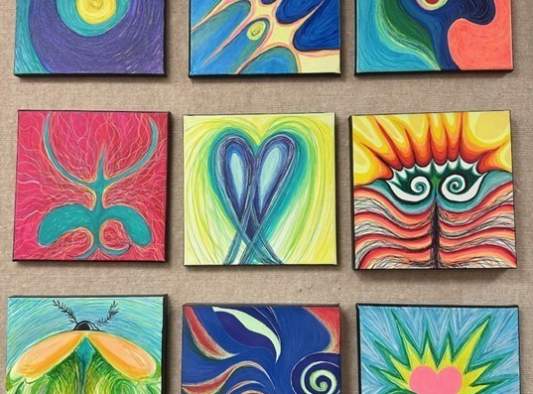 Acrylic Paintings - Diana Signe Kline
