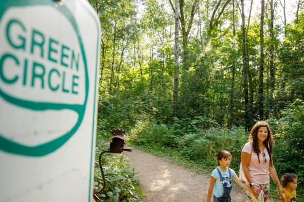 Explore the Green Circle Trail in the Stevens Point Area, perfect for hiking and biking.