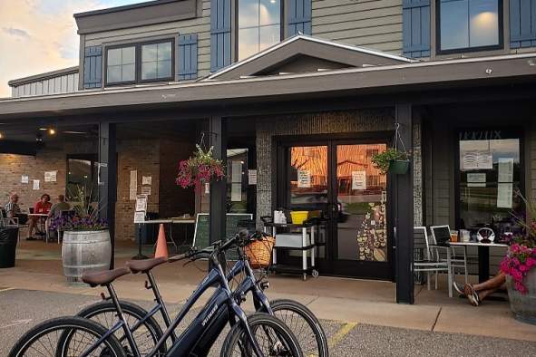 Bike to Central Waters Brewing Company in Amherst