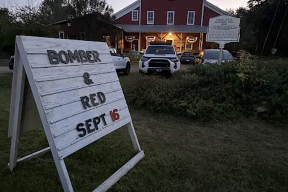 Bomber and Red at the Rising Star Mill