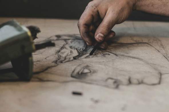Charcoal Drawing Event "Quiet Landing"