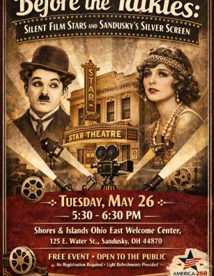 Time Traveler History Talks: Before the Talkies: Silent Film Stars and Sandusky’s Silver Screen