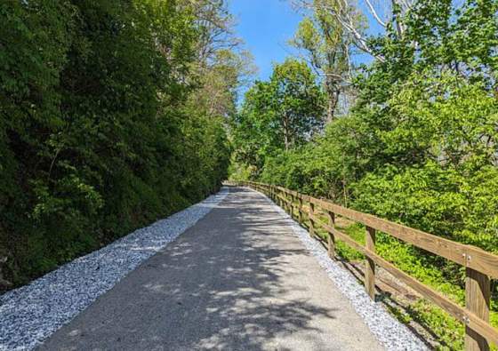 a view of the Hanover Trolley Trail