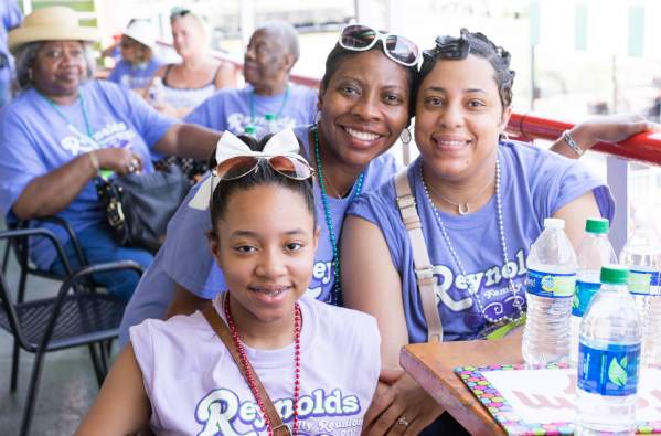 Family reunion, riverfront, French Quarter, Steamboat Natchez