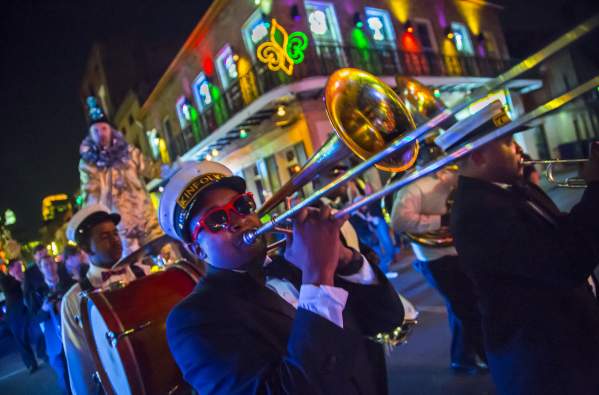 brass band, musician, french quarter