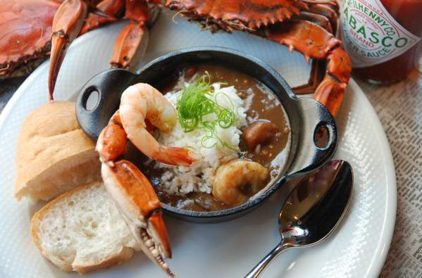 Gumbo, crab, shrimp