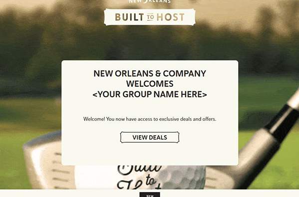 Geaux Local Deals Group Page Screenshot Example
