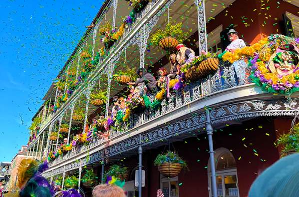 Mardi Gras French Quarter Balcony