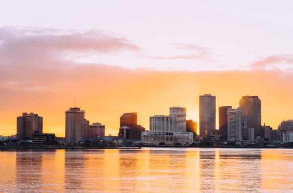 Crescent Park at Sunset - Bywater