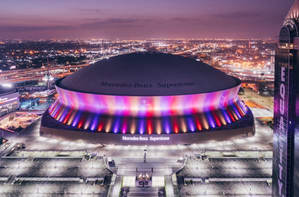 Superdome from Hyatt Regency Rooftop