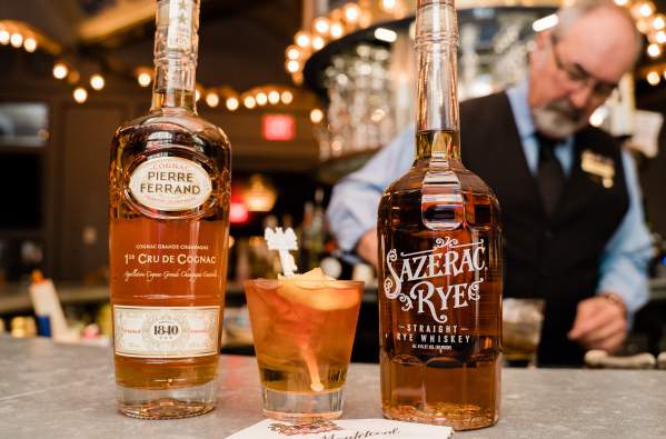Vieux Caree Cocktail at The Hotel Monteleone's Carousel Bar