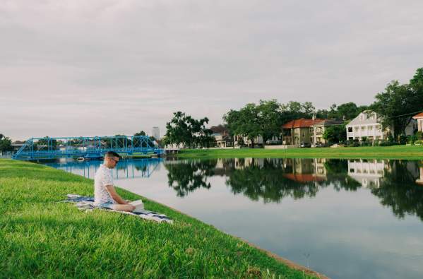 Relaxing on Bayou St. John