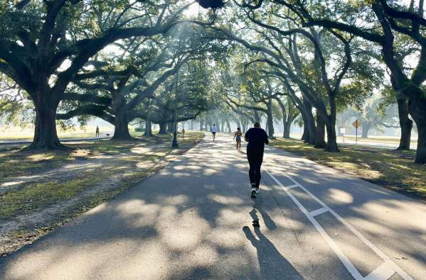 Running in Audubon Park