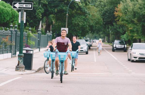 Biking in the Garden District