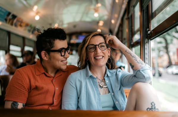 Couple on a Streetcar