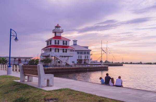 Sunset over Lake Ponchartrain