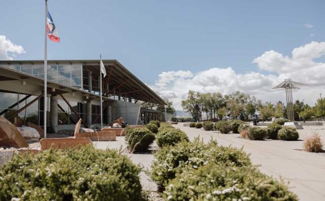 Mountain America Expo Front/Side Exterior View