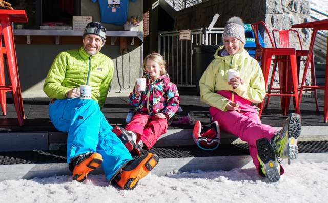 Relaxing After Skiing at Alta