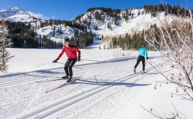 Exploring Nordic trails at Solitude Mountain Resort