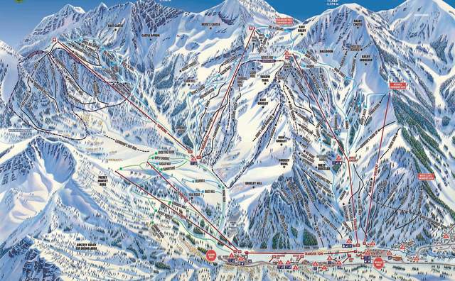 Trail Map of Alta Ski Area