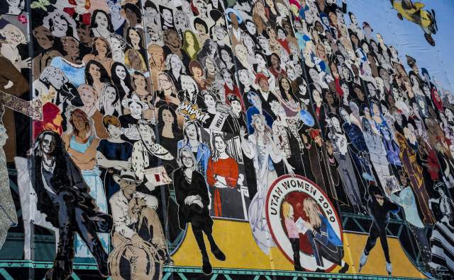 Utah Women's Mural by Jann Haworth