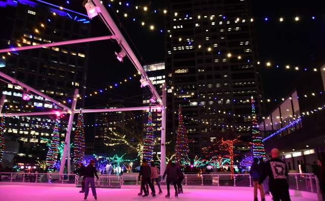 Ice Skating at Gallivan Center
