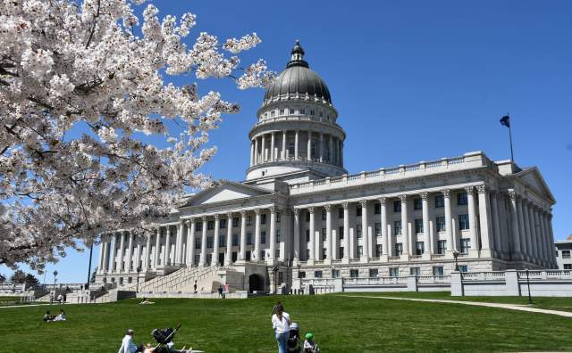 Springtime on the Capitol Grounds in April