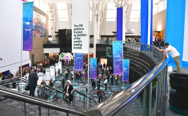 Attendees at the Salt Palace Convention Center