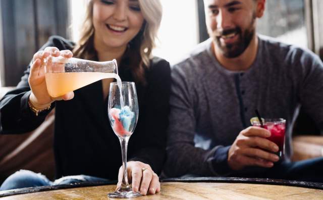 Cotton Candy Cocktail at Purgatory