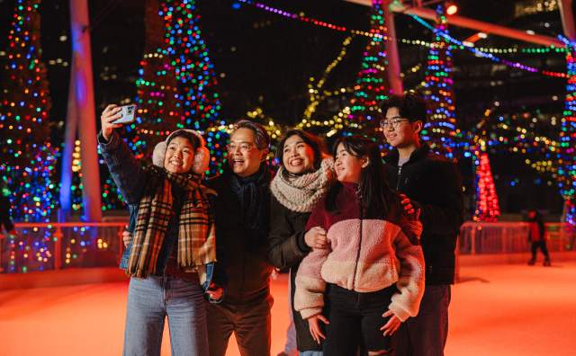 Winter Gallivan Center Ice Skating Rink