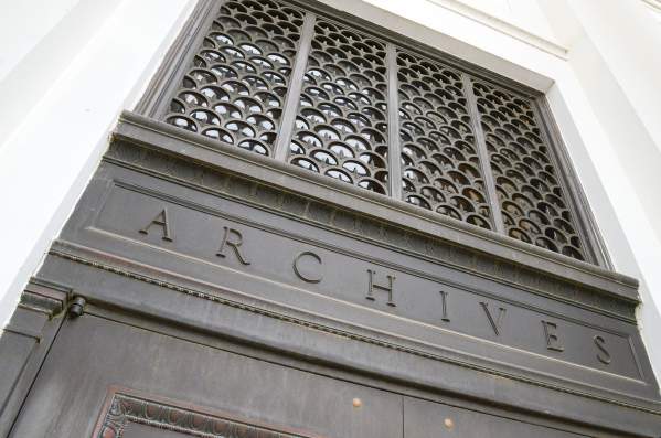 Archives Building door