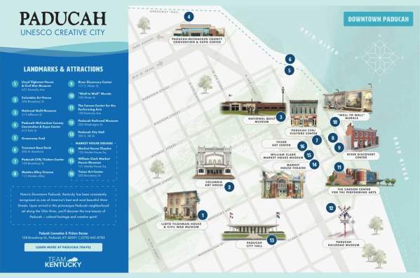 Paducah Downtown Map