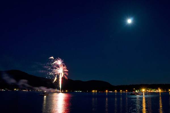 July 4th Fireworks in Lake George Village