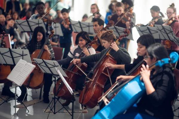Worcester Chamber Music Society presents: Music on Main featuring Neighborhood Strings in collaboration with Eduardo Ortiz Latin Jazz Band