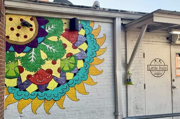 Little Italy’s Pizza Sun Mural