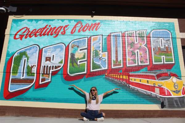 Greetings from Opelika Mural