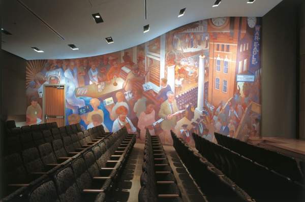 Jule Collins Smith Museum's Indoor Mural