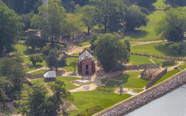 Historic Jamestowne Aerial Shot
