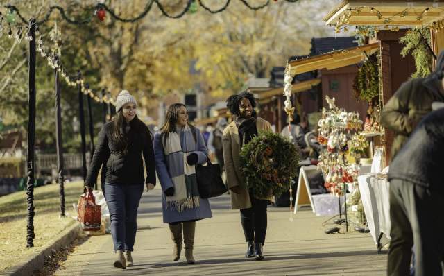 Group at Holiday Market