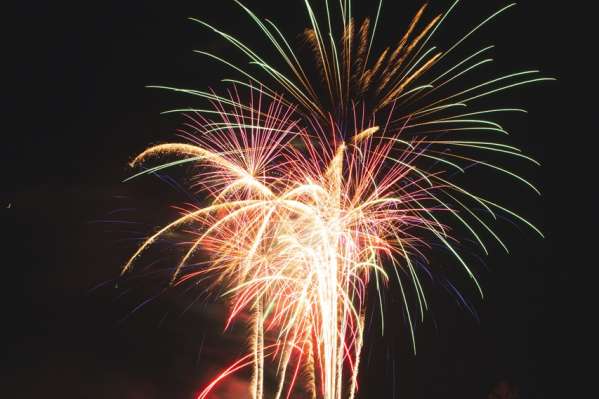 Holiday Fire in the Sky