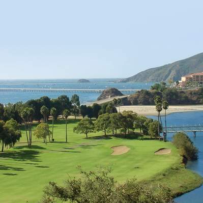 Aerial view of Avila Beach Golf Resort
